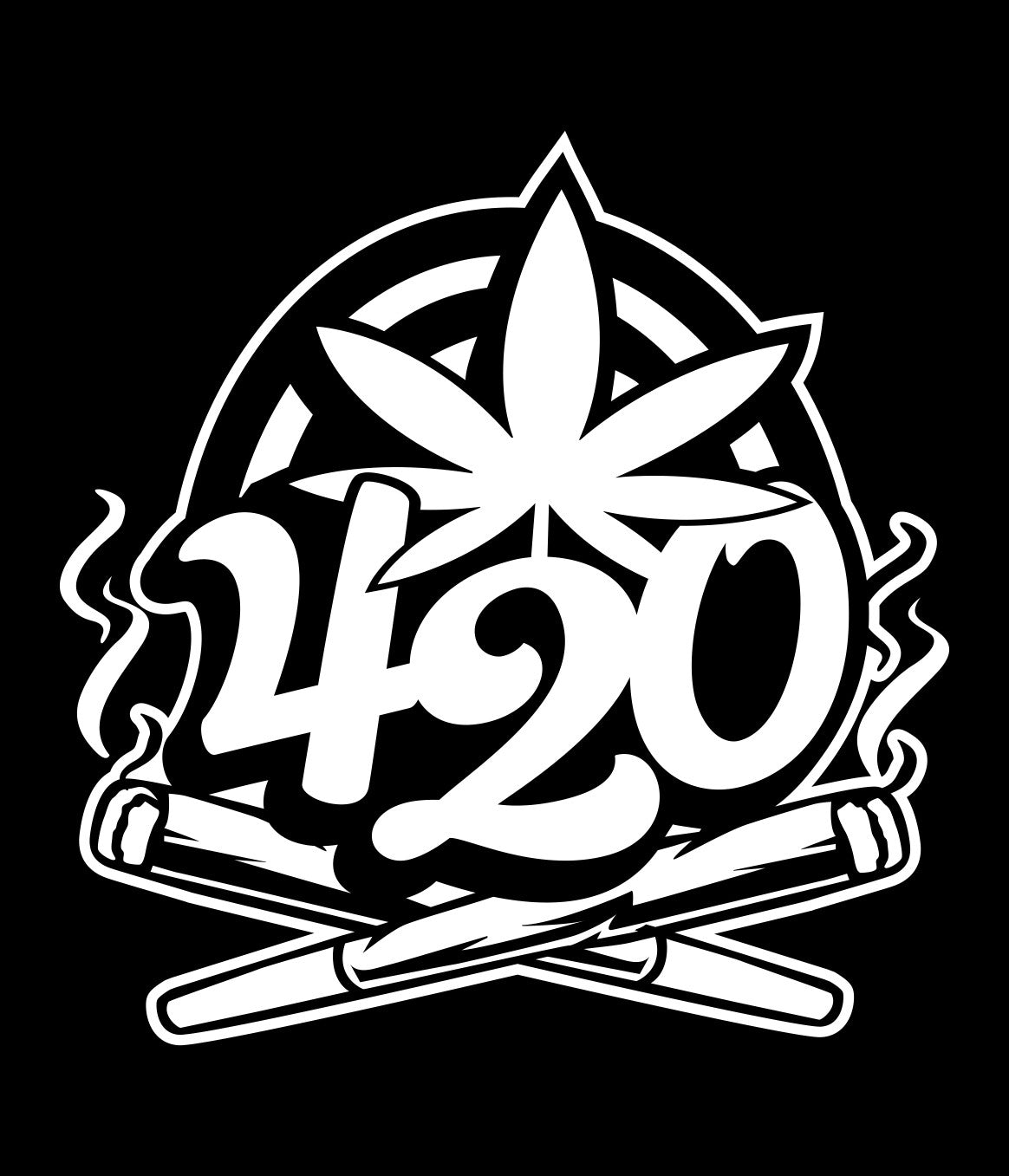 4:20 marijuana decal