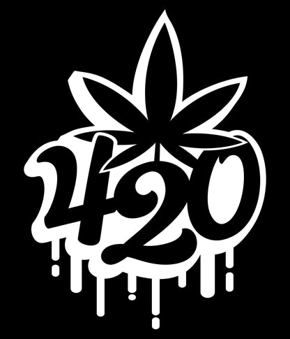 4:20 Drip marijuana decal