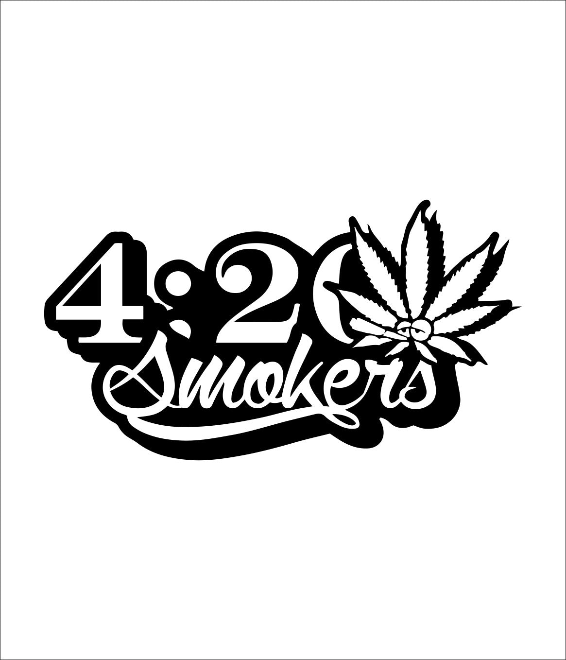 4:20 Smokers marijuana decal, sticker