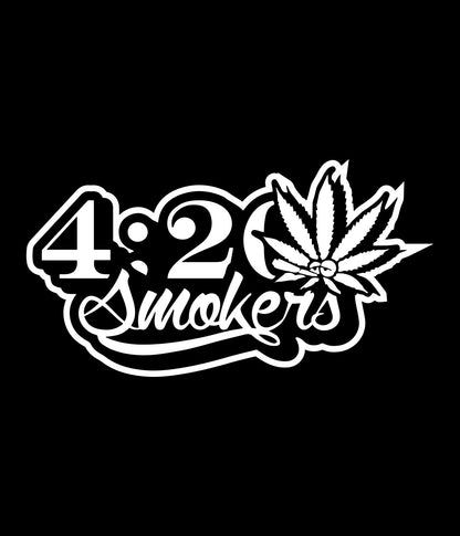 4:20 Smokers marijuana decal