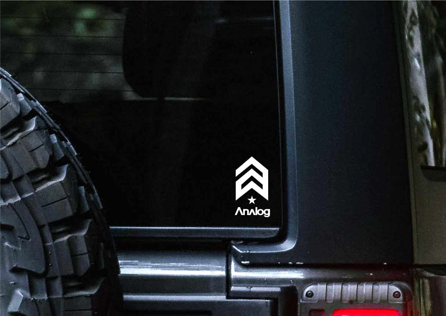 Analog Clothing decal, sticker b