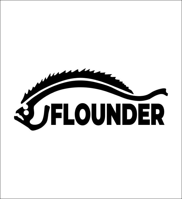 Flounder decal – North 49 Decals