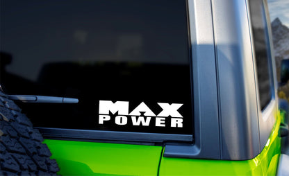 Max Power decal, sticker