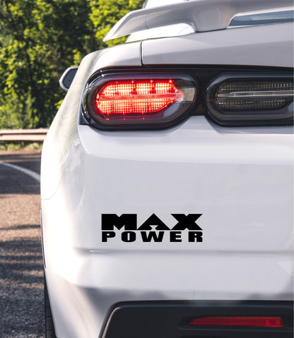 Max Power decal, sticker