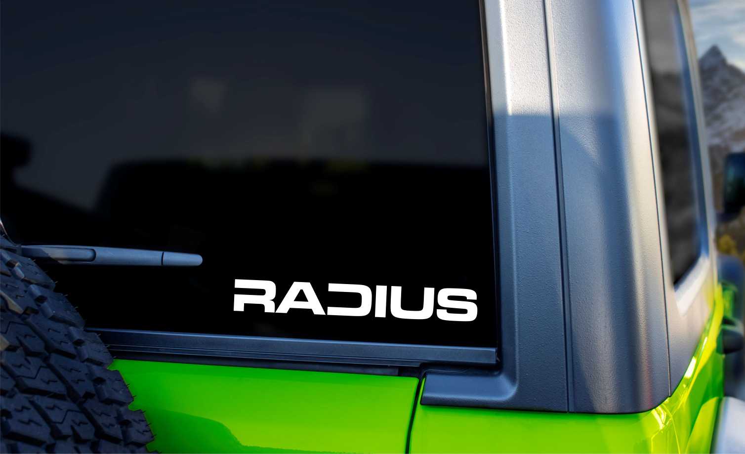 Radius Wheels decal, sticker