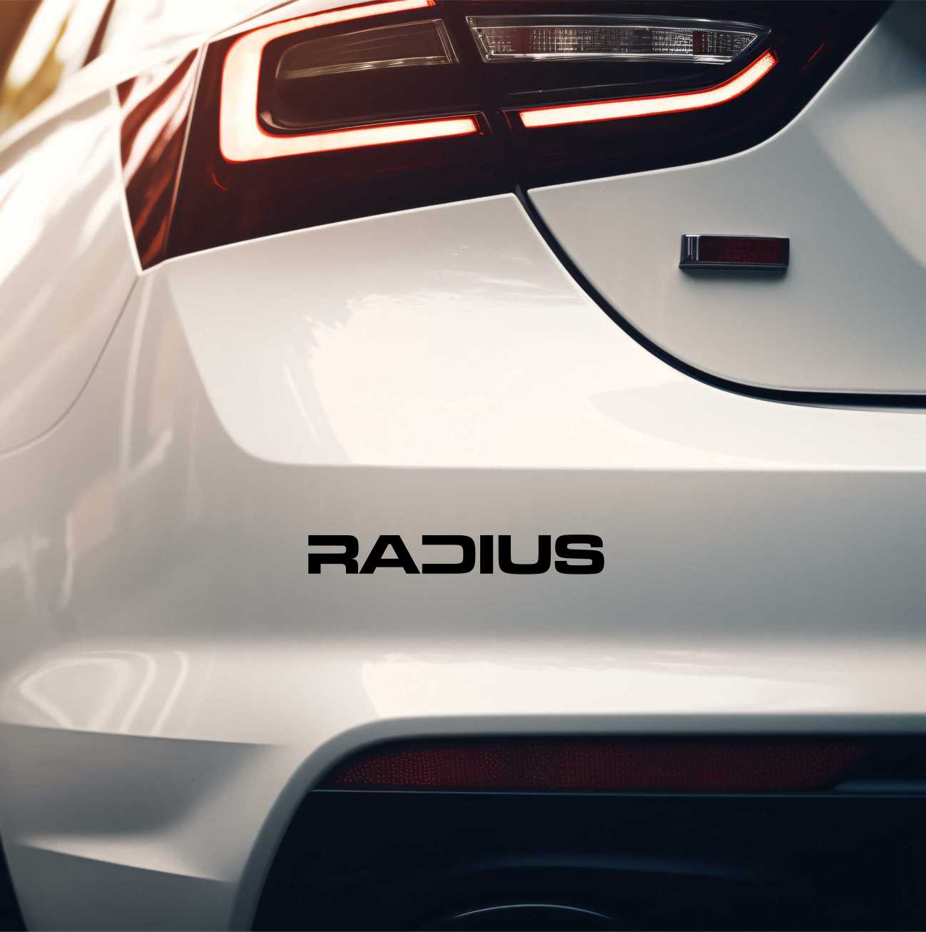 Radius Wheels decal, sticker