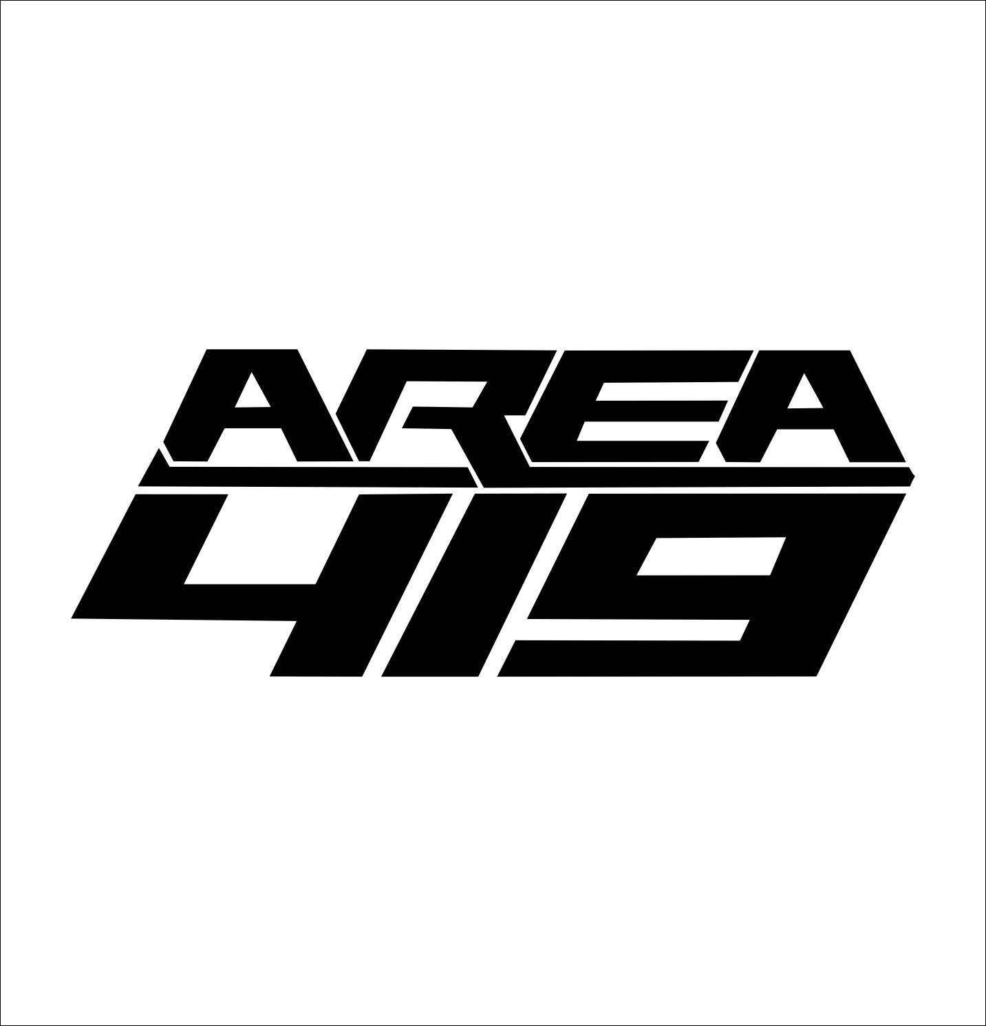 Area 419 decal