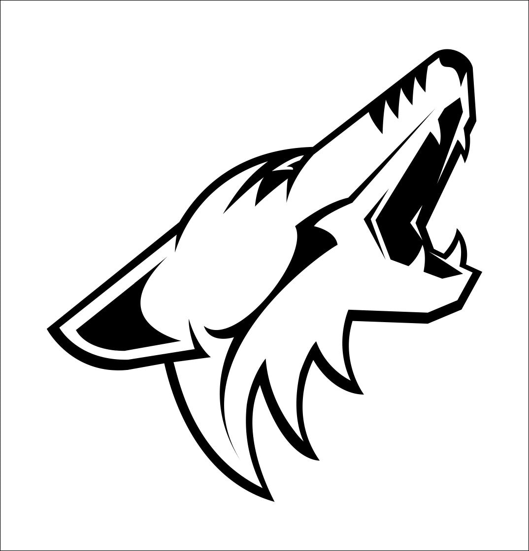 Arizona Coyotes decal, sticker, nhl decal