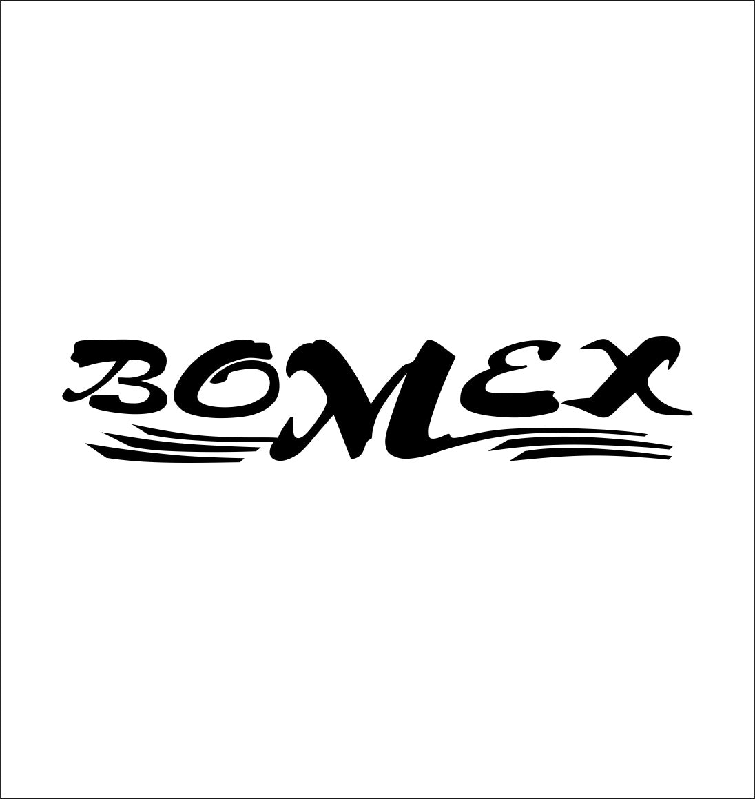 Bomex decal, sticker