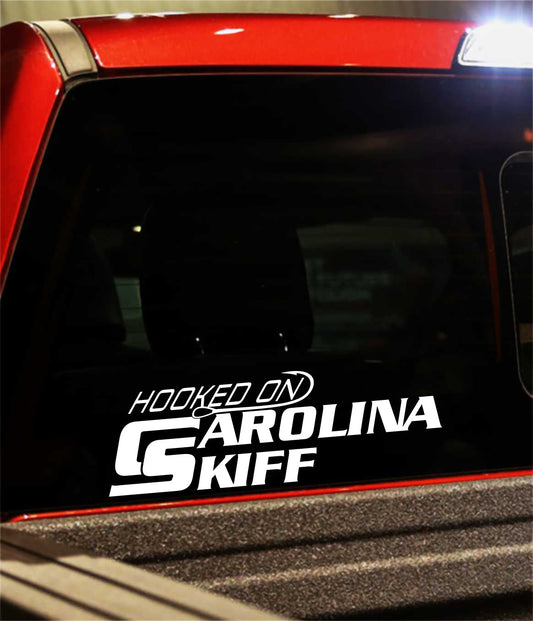 carolina skiff decal, car decal, fishing sticker