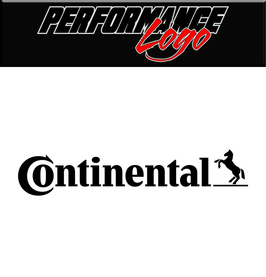 Continental Tire decal, performance car decal sticker