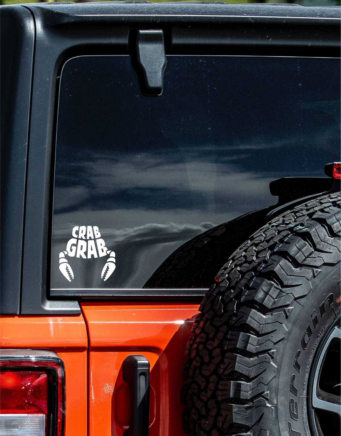 Crab Grab decal, sticker