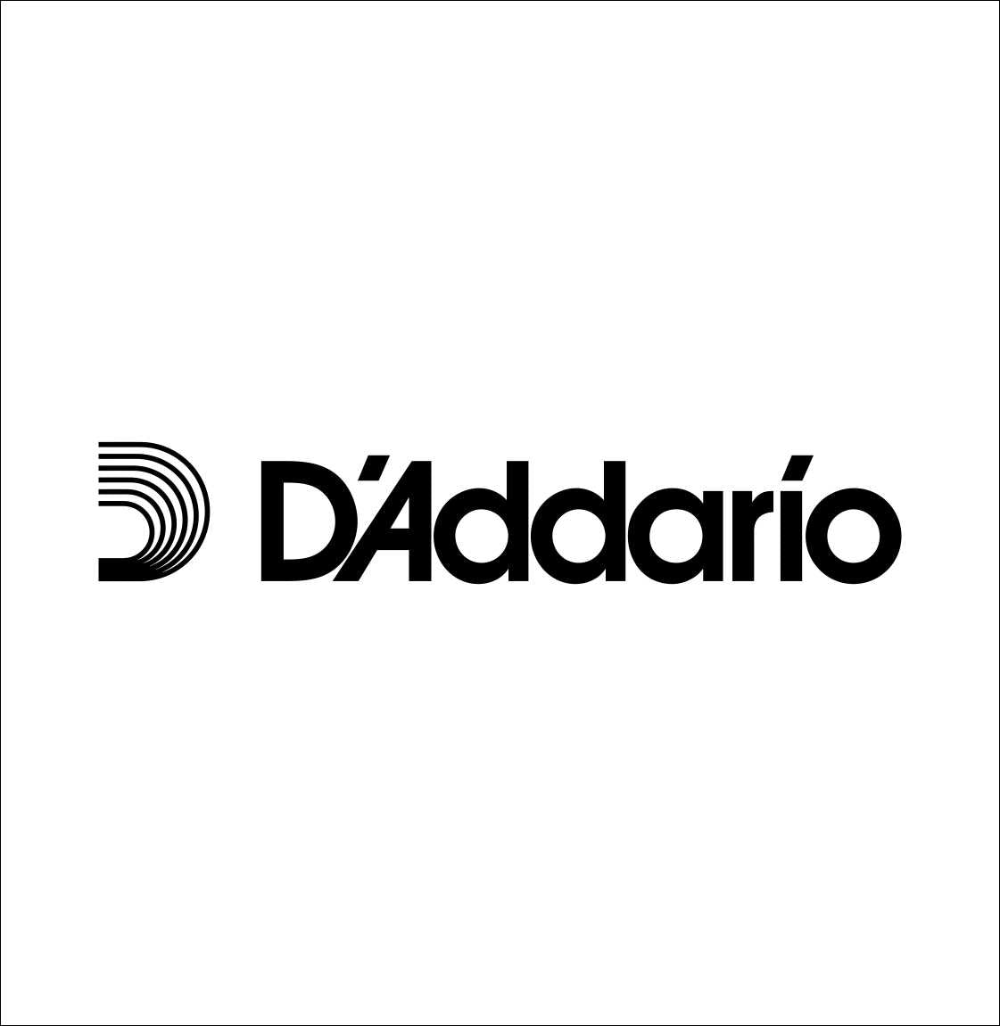 D'Addario decal B, sticer