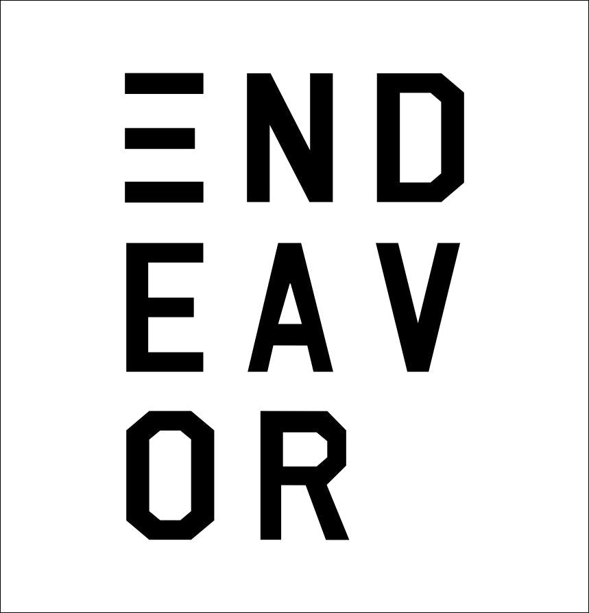 Endeavor Snowboards decal B, sticker 