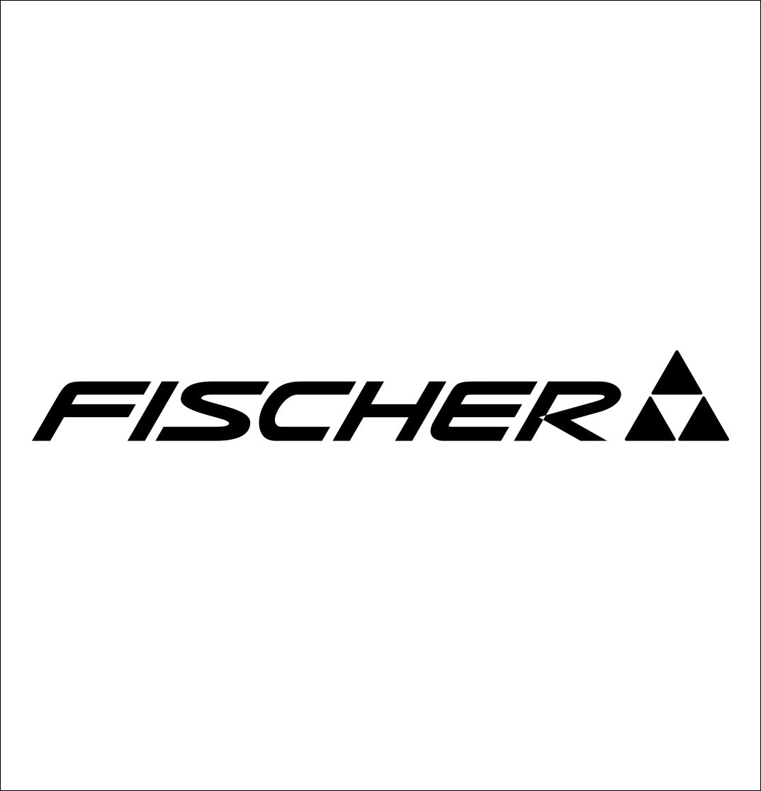 fischer sports decal, car decal sticker