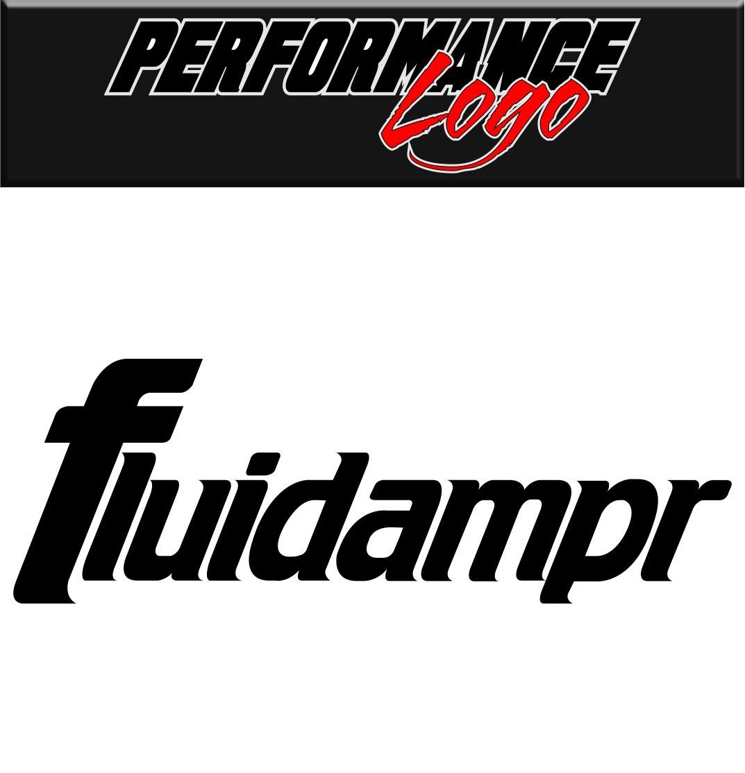 Fluidampr decal performance decal sticker