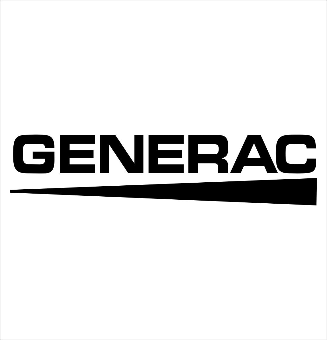 Generac decal, car decal sticker