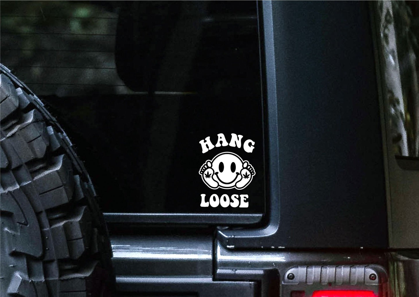 Hang Loose marijuana decal