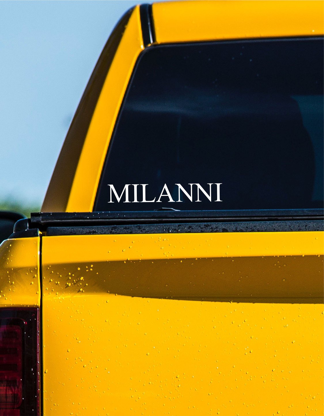 Milanni Wheels decal, sticker