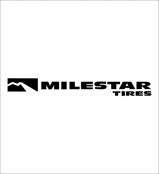 Milestar Tires decal, sticker