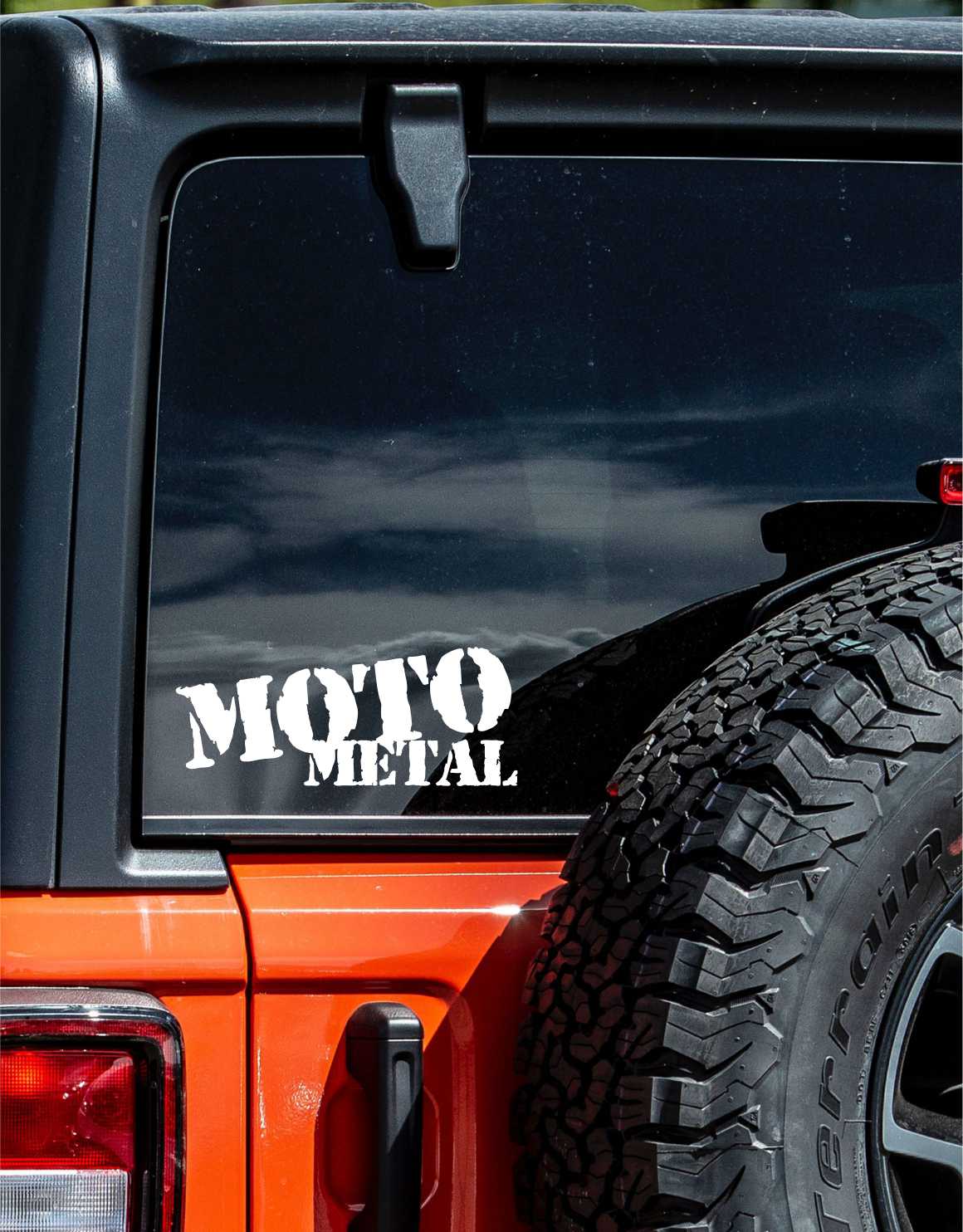 Moto Metal decal, sticker