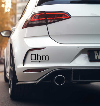 OHM Wheels decal, sticker