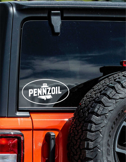 Pennzoil decal, sticker