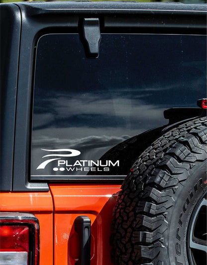 Platinum Wheels decal, sticker