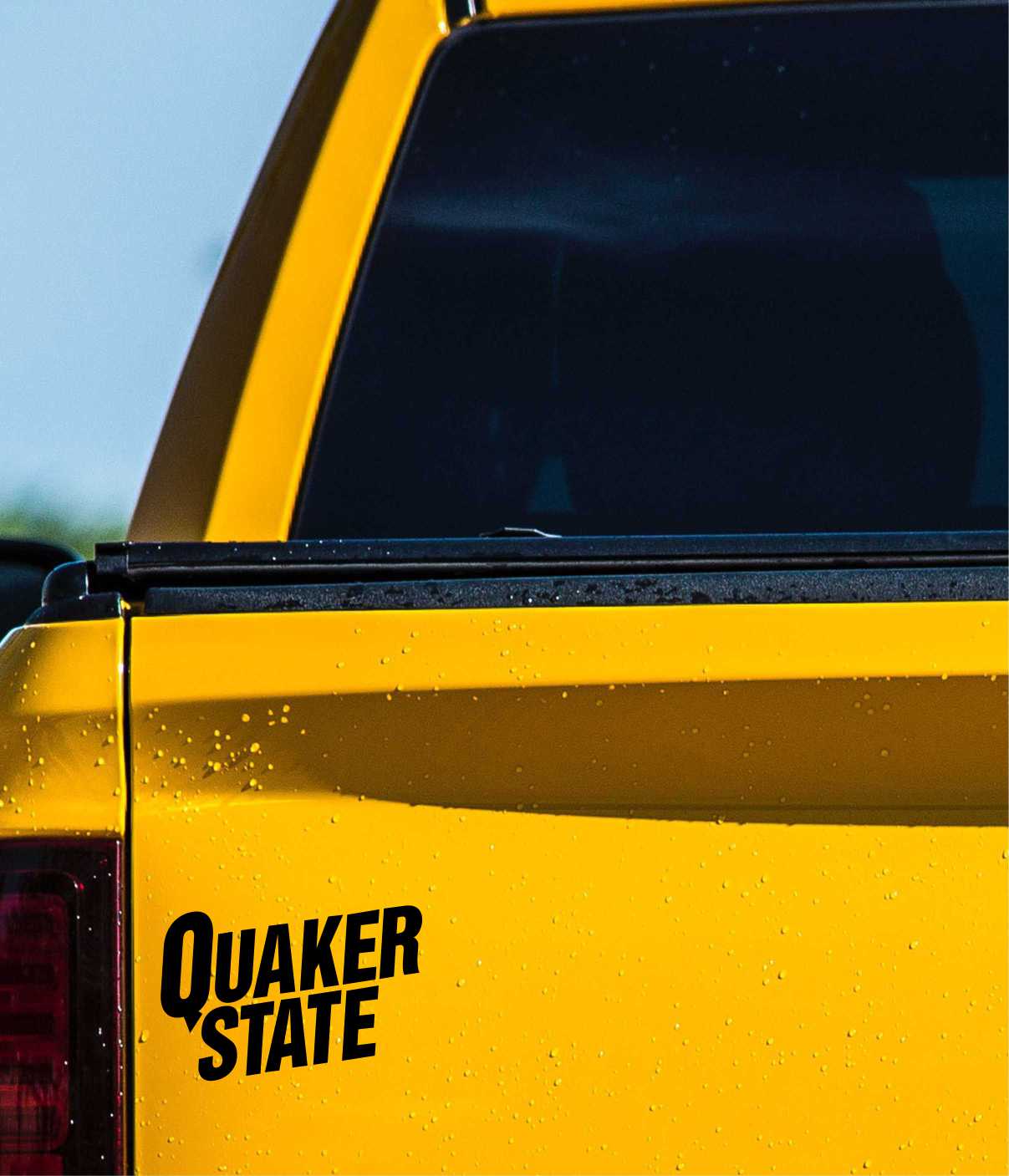 Quaker State decal, sticker