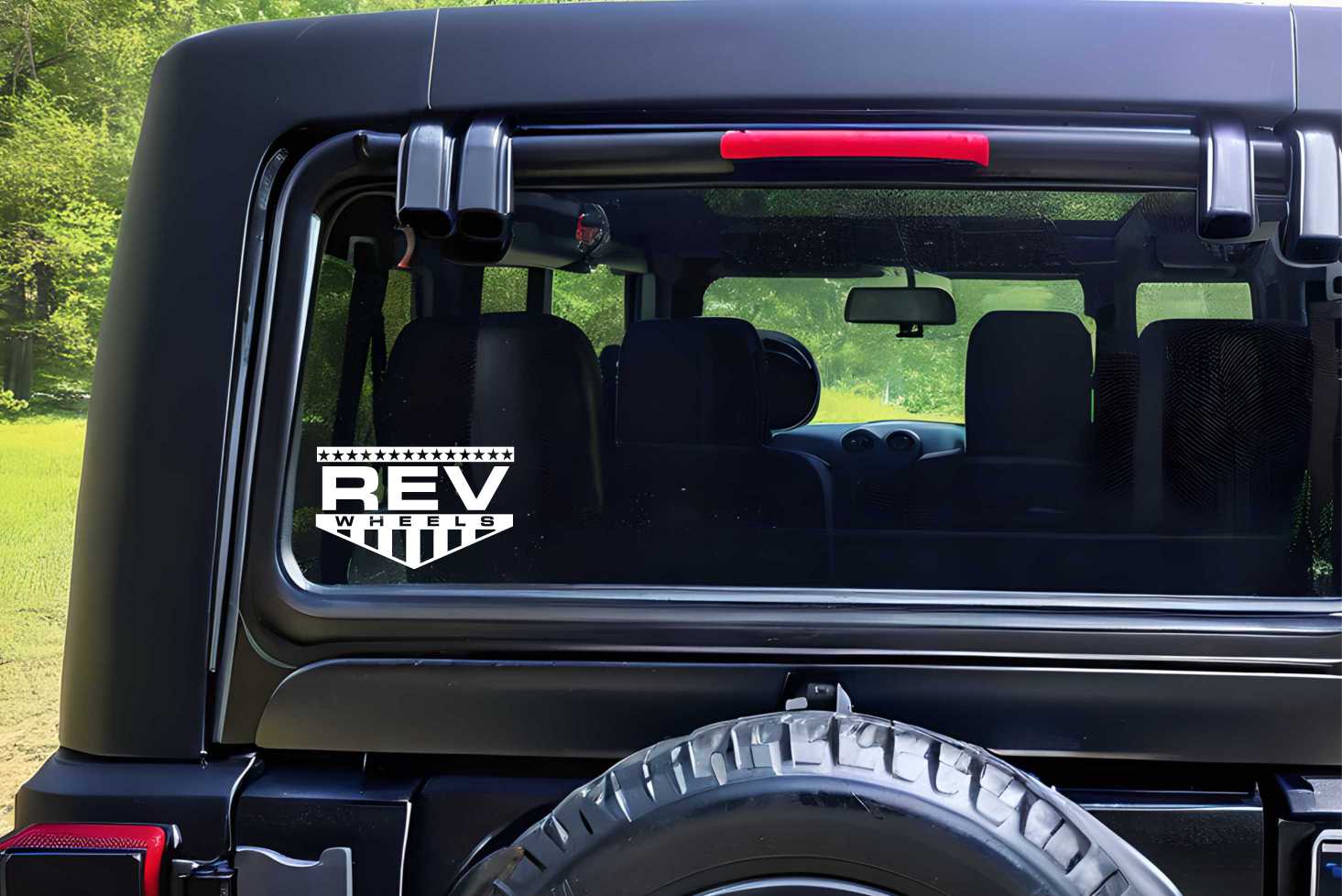 Rev Wheels decal, sticker