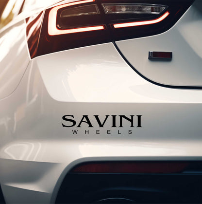 Savini Wheels decal, sticker