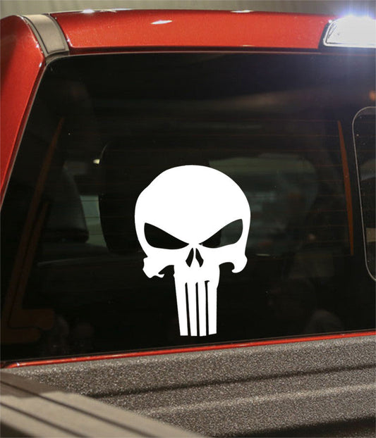 punisher skull 29 skull biker decal - North 49 Decals