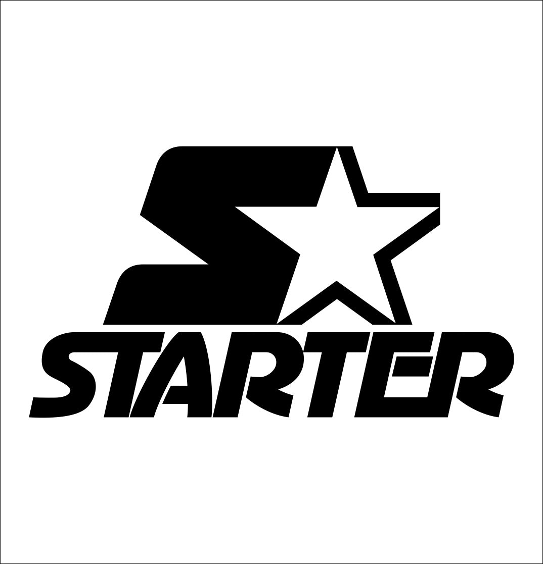 starter decal, car decal sticker