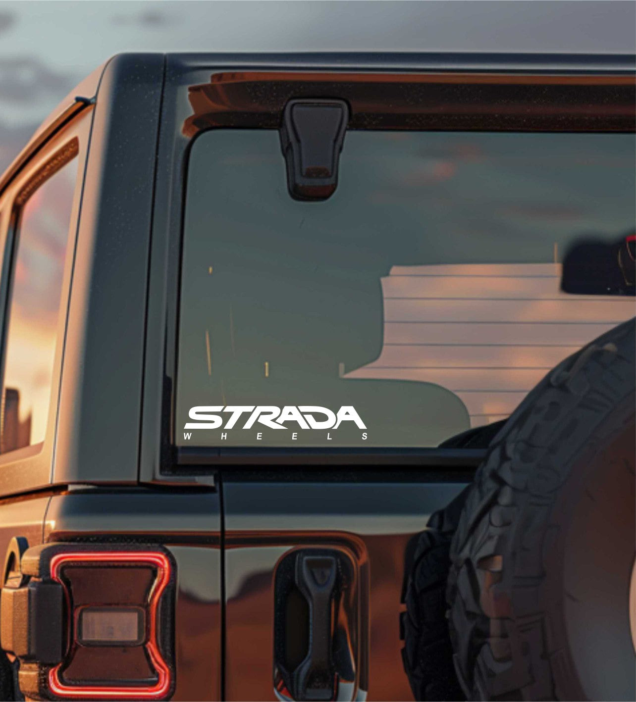 Strada Wheels decal, sticker