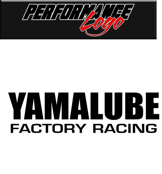 Yamalube Factory Racing decal, performance decal, sticker