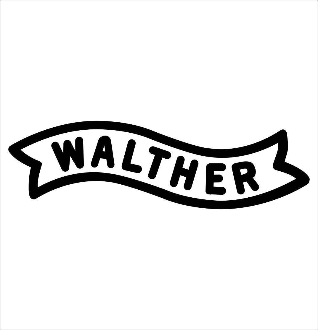 Walther decal, sticker, firearm decal