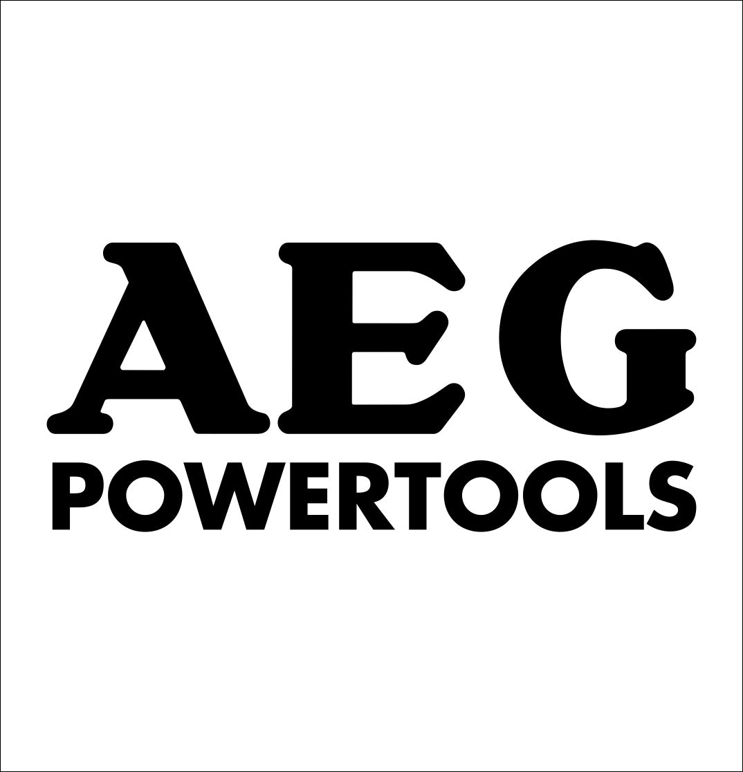 AEG power tools decal, car decal sticker