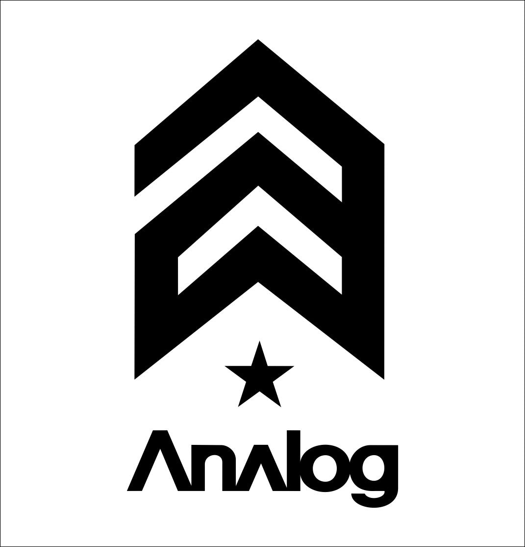 Analog Clothing decal, ski snowboard decal, car decal sticker