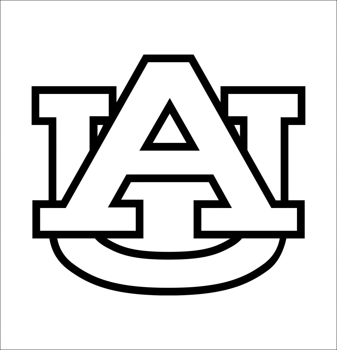 Auburn Tigers decal, car decal sticker, college football