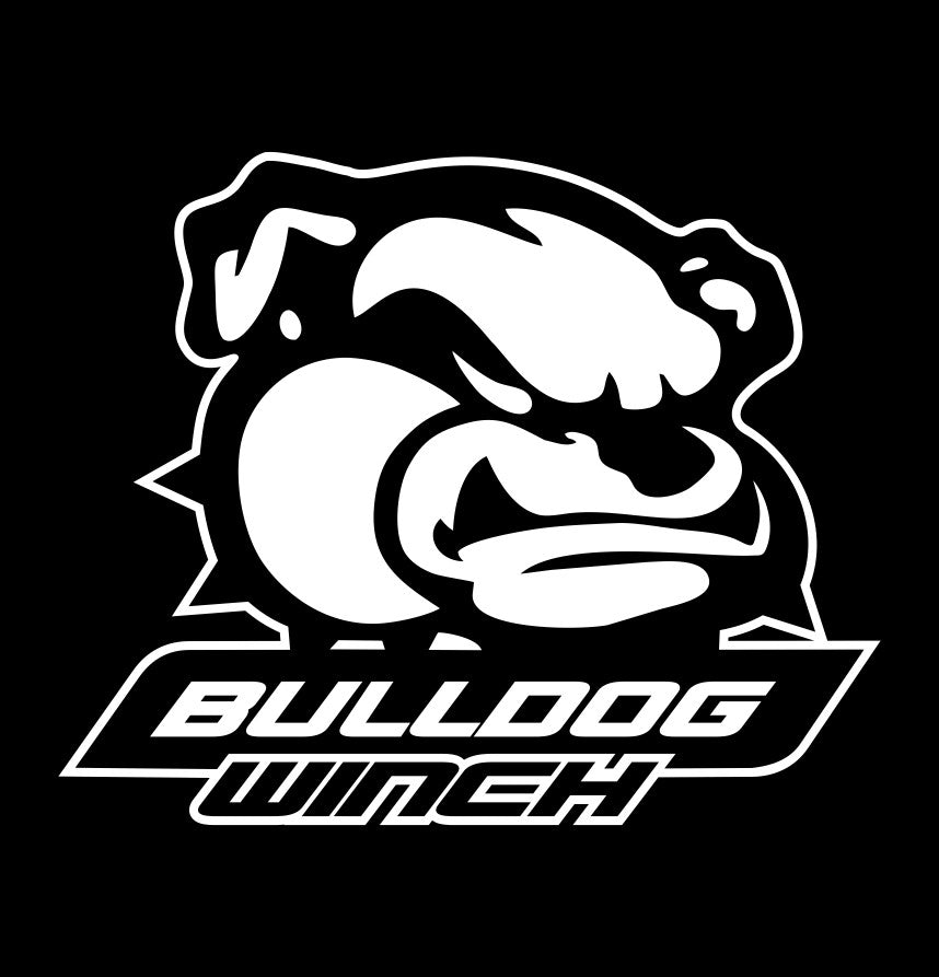 Bulldog Winch decals, car decal sticker