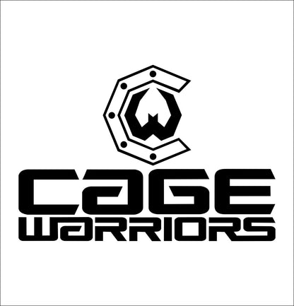 Cage Warriors decal, mma boxing decal, car decal sticker