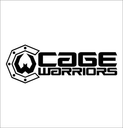 Cage Warriors decal, mma boxing decal, car decal sticker