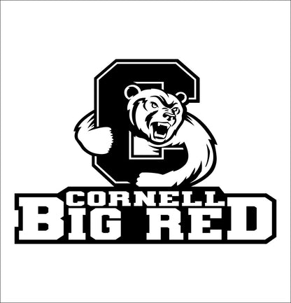 Cornell Big Red decal, car decal sticker, college football