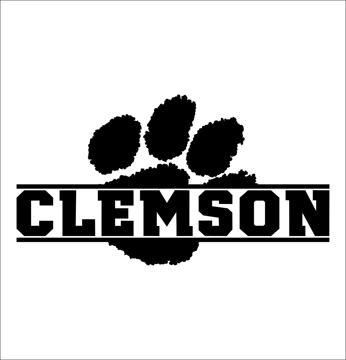 Clemson Tigers decal, car decal sticker, college football