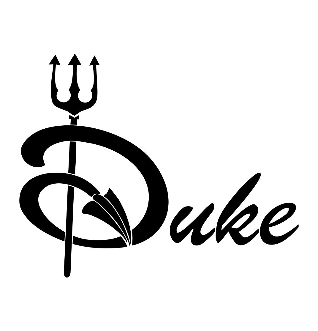 Duke Blue Devils decal, car decal sticker, college football