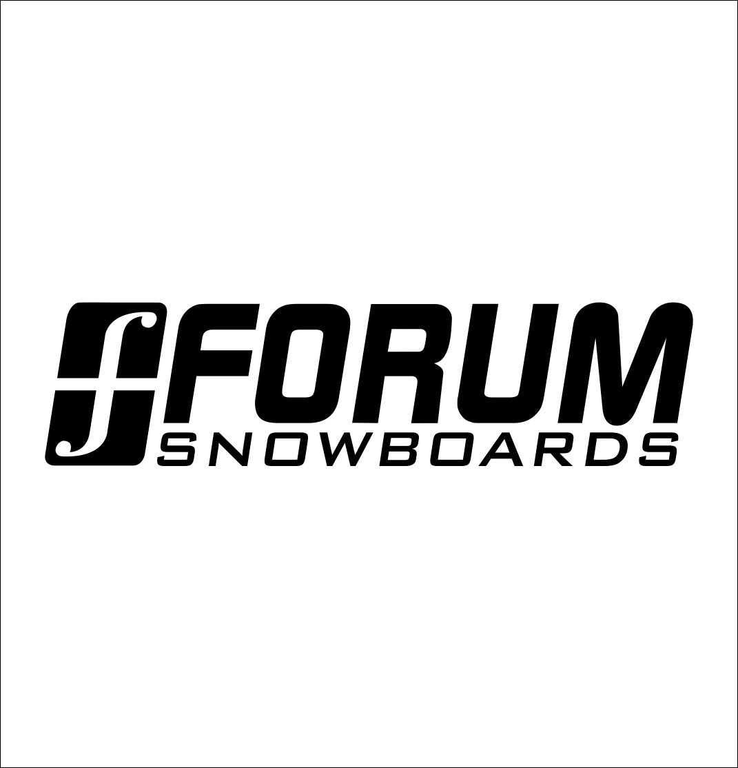 Forum Snowboards decal, ski snowboard, car decal sticker