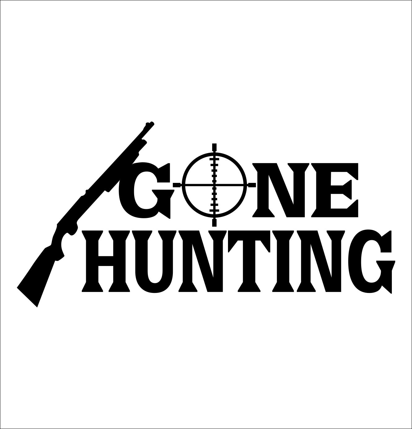 Gone hunting 2 hunting decal – North 49 Decals