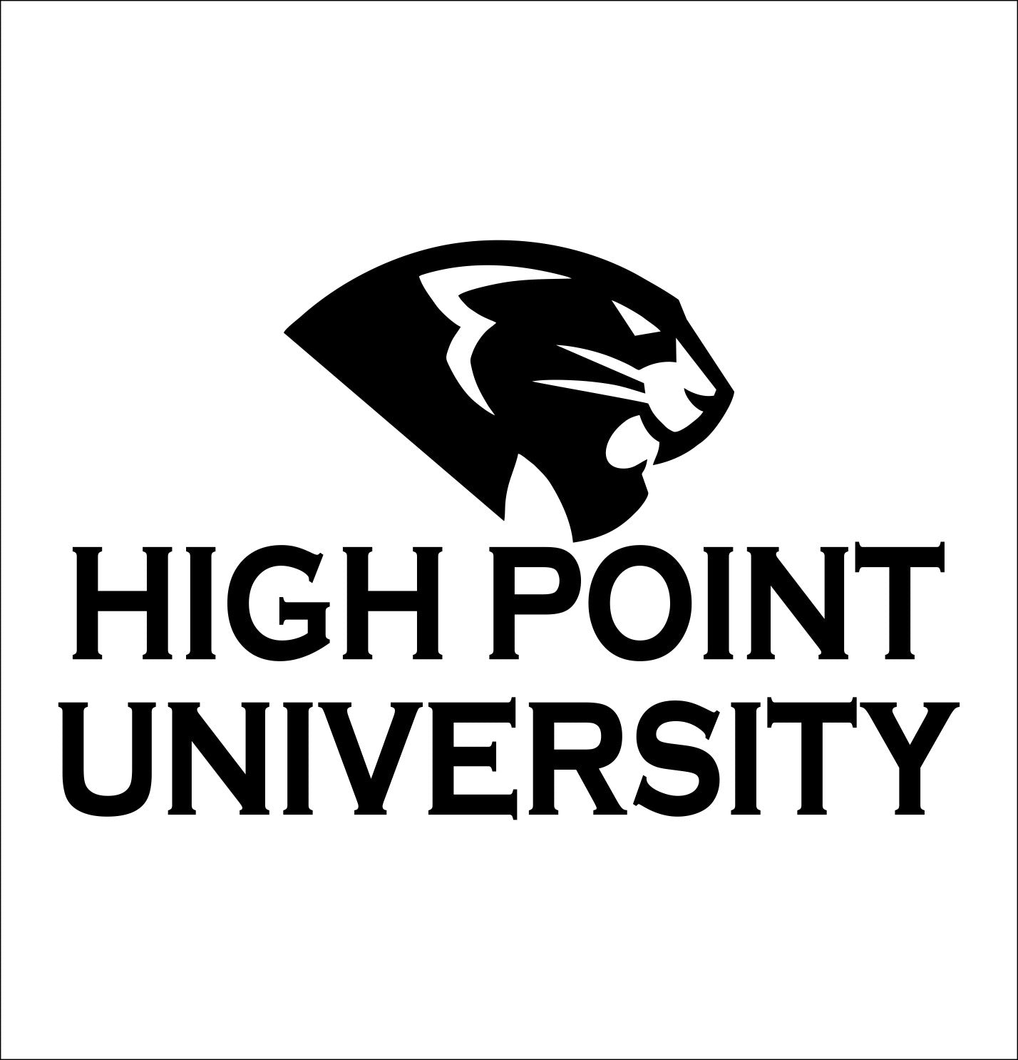 High Point Panthers decal, car decal sticker, college football