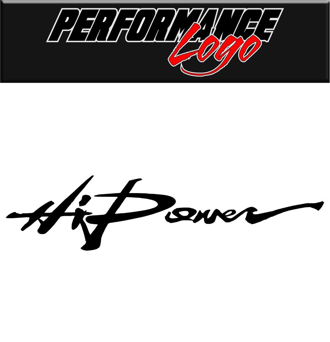 Hi Power decal performance decal sticker