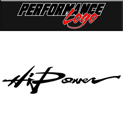 Hi Power decal performance decal sticker